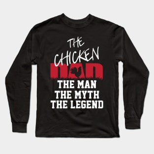 Funny Chicken Dad Farmer Gift, Chicken Gift For Husband product Long Sleeve T-Shirt